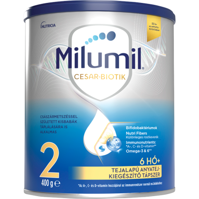 Milumil Cesar-Biotik 2 tejalapú anyatej-kiegészítő tápszer 6 hó+ 400 g
