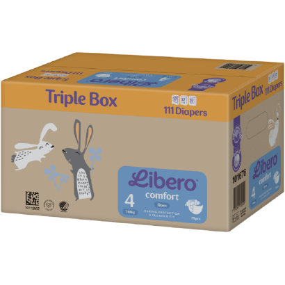 Libero Comfort 4 TRIPLE BOX nadrágpelenka 3x37 db 7-14 kg