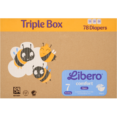 Libero Comfort 7 TRIPLE BOX nadrágpelenka 3x26 db 16-26 kg