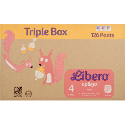 Libero Up&Go 4 TRIPLE BOX bugyiplelenka 3x42 db