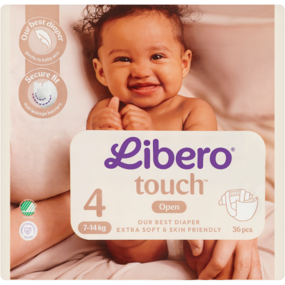 Libero Touch pelenka, méret: 4, 7-14 kg, 36 db