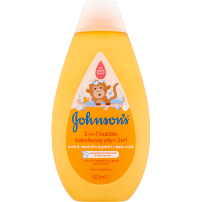 JOHNSON'S® 2 az 1-ben buborékos fürdető és tusfürdő gyermekeknek 500 ml