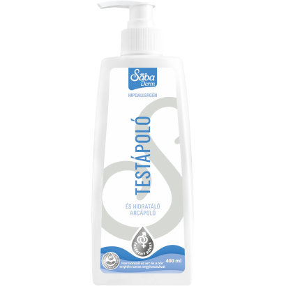 SÁBA Derm Testápoló és hidratáló arcápoló hipoallergén 400 ml