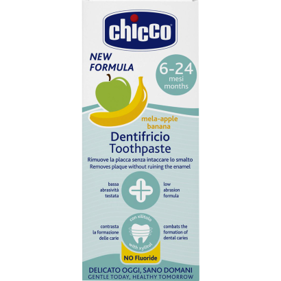 Chicco baba fogkrém, alma-banán ízű, xilitollal, 50 ml