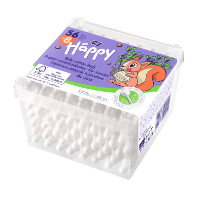 Bella Baby Happy fültisztító pálcika papírszárral 56 db