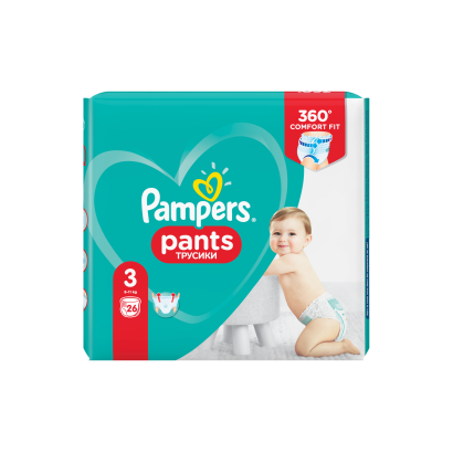 Pampers Pants Bugyipelenka, Méret: 3, 26 db Pelenka, 6kg-11kg