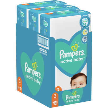 Pampers Active Baby Pelenka, Méret: 3, 58 db, 6kg-10kg