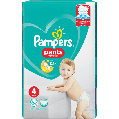 Pampers Pants, Méret: 4, 62 Bugyipelenka, Könnyen Feladható
