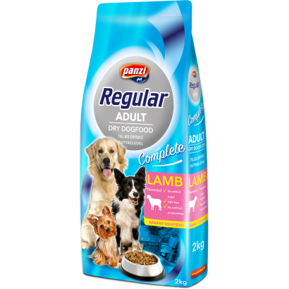 Panzi Pet Regular Adult teljesértékű kutyaeledel bárány ízesítéssel 2 kg