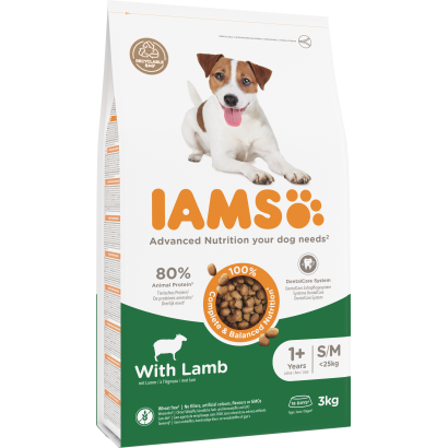 Iams Dog száraz eledel kis és közepes testű felnőtt kutyáknak bárányhússal 3 kg