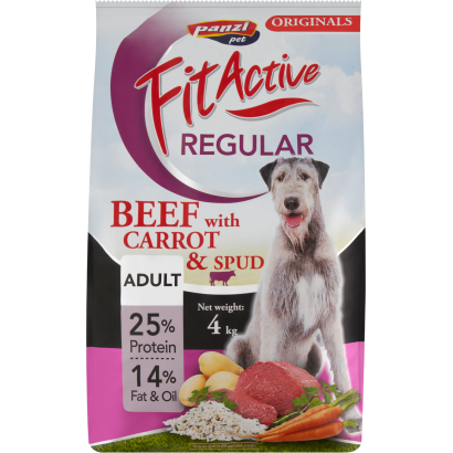Panzi Fit Active Regular Adult marha teljesértékű eledel felnőtt kutyák részére 4 kg