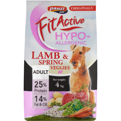 Panzi Fit Active Adult Hypoallergenic bárány teljesértékű eledel felnőtt kutyák részére 4 kg