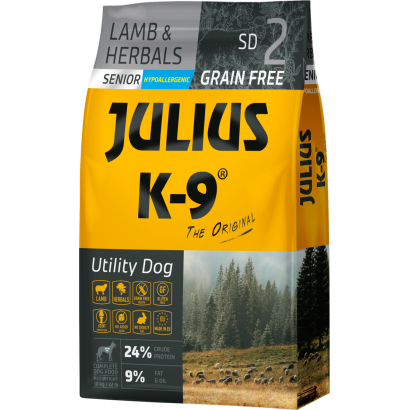 JULIUS K-9 3 kg SENIOR Bárány&Gyógynövény Kutya szárazeledel