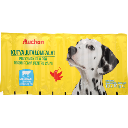 Auchan Kedvenc Kutya jutalomfalat marha 10x10 g