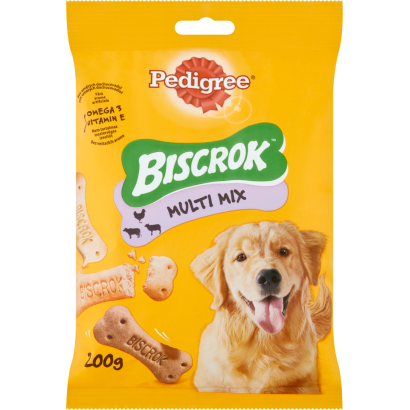 Pedigree Biscrok Multi Mix csirke-marha-bárány kiegészítő állateledel felnőtt kutyák számára 200 g