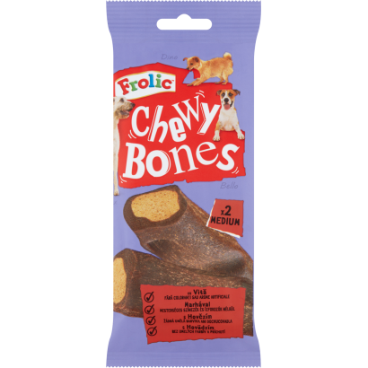 Frolic Chewy Bones kiegészítő állateledel felnőtt kutyák számára marhával 2 db 170 g