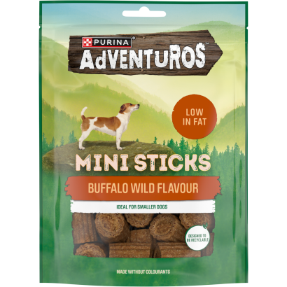 Purina Adventuros Sticks bölény, vad ízű jutalomfalat kistestű kutyák részére 90 g