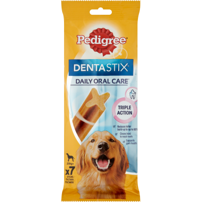 Pedigree DentaStix Daily Oral Care kiegészítő eledel 4 hónapnál idősebb kutyák számára 25 kg+ 270 g