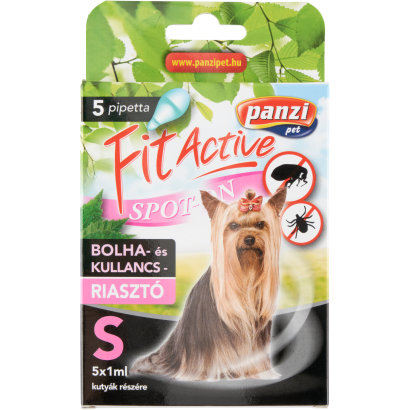 Panzi Fit Active Spot-On bolha- és kullancsriasztó kutyák részére S 5 x 1 ml