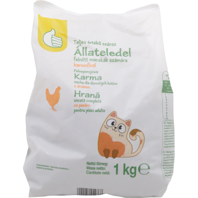 Auchan Tipp Teljes értékű száraz macskaeledel baromfival 1 kg