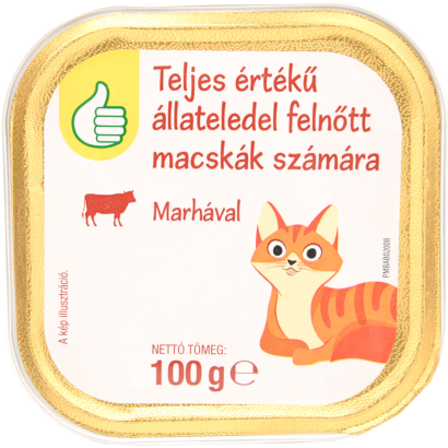 Cattos teljes értékű állateledel felnőtt macskák számára marhával 100 g