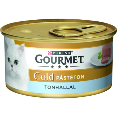 Purina Gourmet Gold pástétom tonhallal nedves macskaeledel 85 g