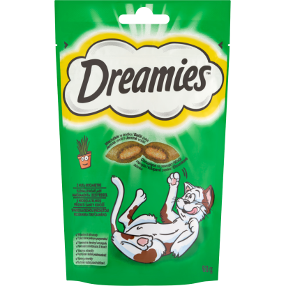 Dreamies kiegészítő macskaeledel felnőtt macskák és 8 hetesnél idősebb kölykök számára 60 g