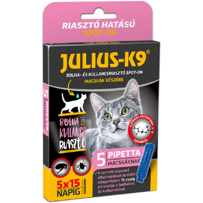 Julius K-9 Cat Spot On - Bolha-, kullancs riasztó spot-on macskák részére