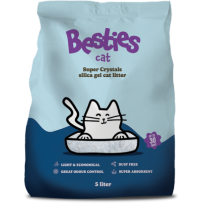 Besties Cat Super Crystals szilika gél macskaalom 5 liter
