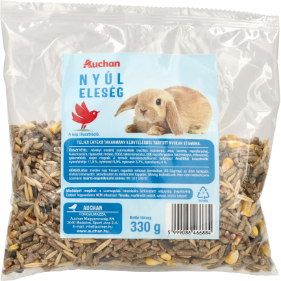 Auchan Kedvenc Nyúl eleség 330 g