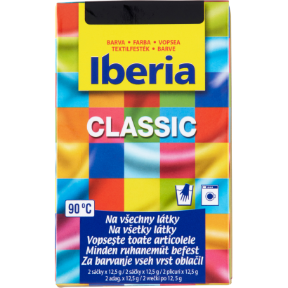 Iberia Classic fekete textilfesték 2 x 12,5 g