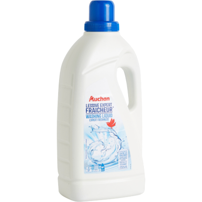 Auchan Kedvenc folyékony mosószer extra friss illattal  37 mosás, 1,998 l