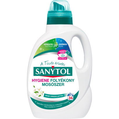 Sanytol Hygiene folyékony mosószer friss virágillattal 34 mosás 1,70 l