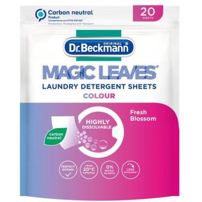 Dr. Beckmann Magic Leaves mosókendő színes ruhákhoz 20 db