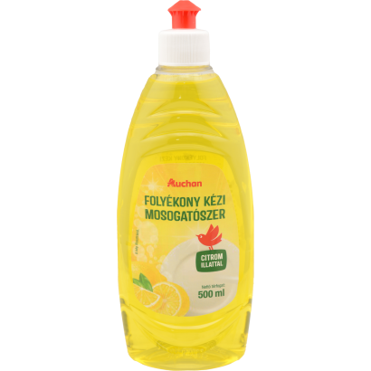 Auchan Kedvenc Folyékony kézi mosogatószer citrom illattal 500 ml