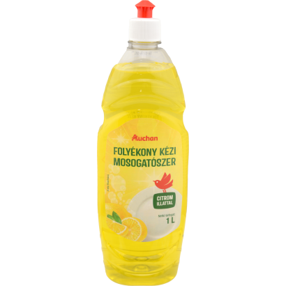 Auchan Kedvenc folyékony kézi mosogatószer citrom illattal 1 l
