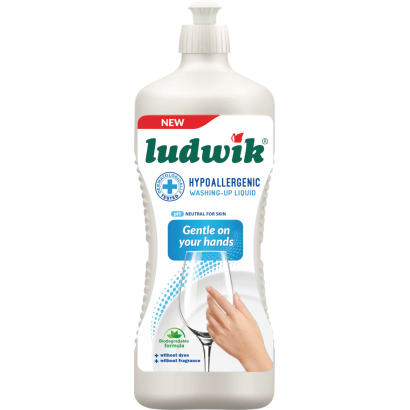 LUDWIK mosogatószer illatmentes, antiallergén 900 g