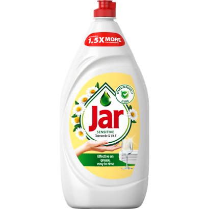 Jar Sensitive Chamomile & Vitamin E Folyékony Mosogatószer, Kézkímélő 1350 ML