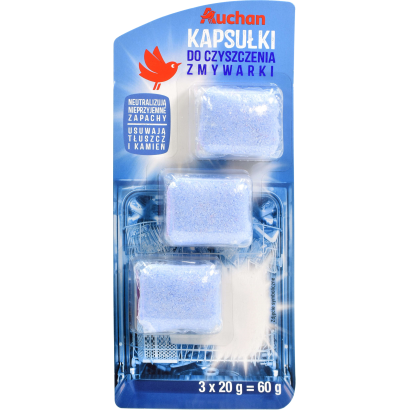 Auchan Kedvenc mosogatógép tisztító kapszula 3x20 g