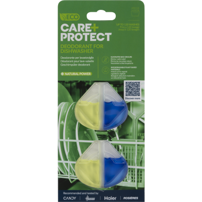 Care+Protect CPP-60DWE ECO+  mosogatógép illatosító, 2 db, citrom illatú