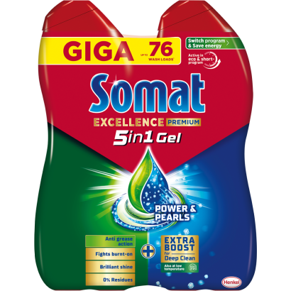 Somat Excellence DuoGel GreaseCutting mosogatógél 2 x 684 ml