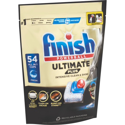 Finish Powerball Ultimate Plus All in 1 Fresh mosogatógép kapszula 54 db 658,8 g