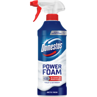 Domestos Power Foam Arctic Fresh WC és fürdőszoba tisztító hab 435 ml