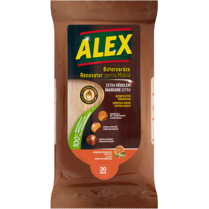 Alex bútortisztító törlőkendő 30 db