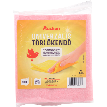 Auchan Kedvenc Univerzális törlőkendő 3 db-os
