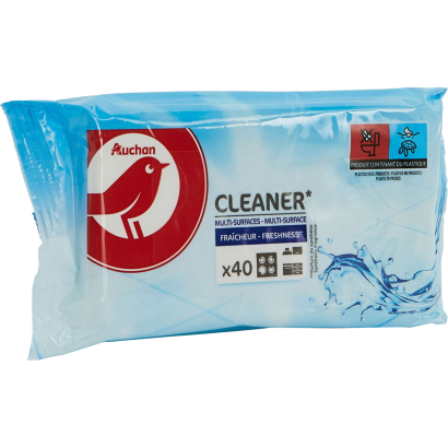 Auchan Kedvenc nedves tisztitő kendő 40 db