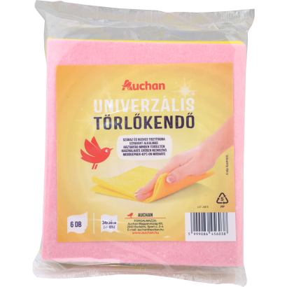 Auchan Kedvenc Univerzális törlőkendő 6 db-os