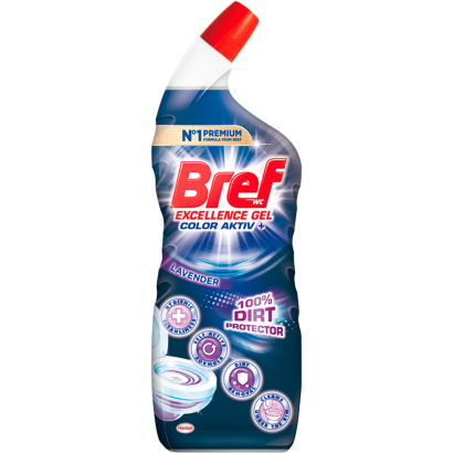 Bref Excellence Gel Color Activ+ Lavender folyékony WC tisztítószer 700 ml