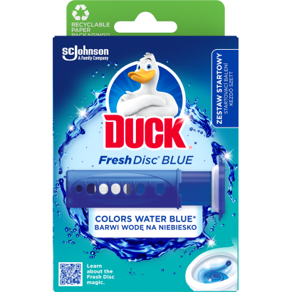 Duck Fresh Discs Blue WC-öblítő korong színező hatással 36 ml