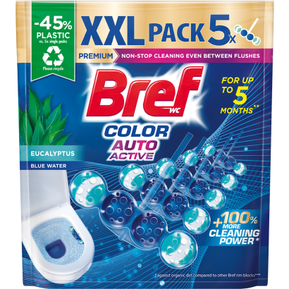 Bref Color Aktiv Eucalyptus WC frissítő 5 x 50 g (250 g)
